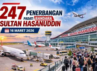 247 Penerbangan dan 33 Ribu Penumpang Diprediksi Padati Bandara Sultan Hasanuddin Hari Ini