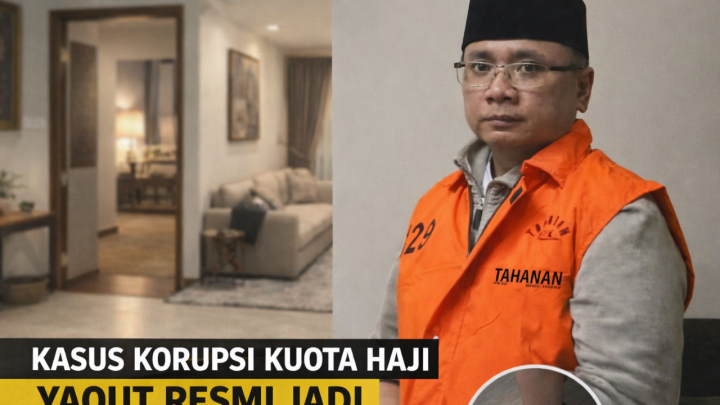 Kasus Korupsi Kuota Haji, Yaqut Resmi Jadi Tahanan Rumah Yaqut Cholil Qoumas