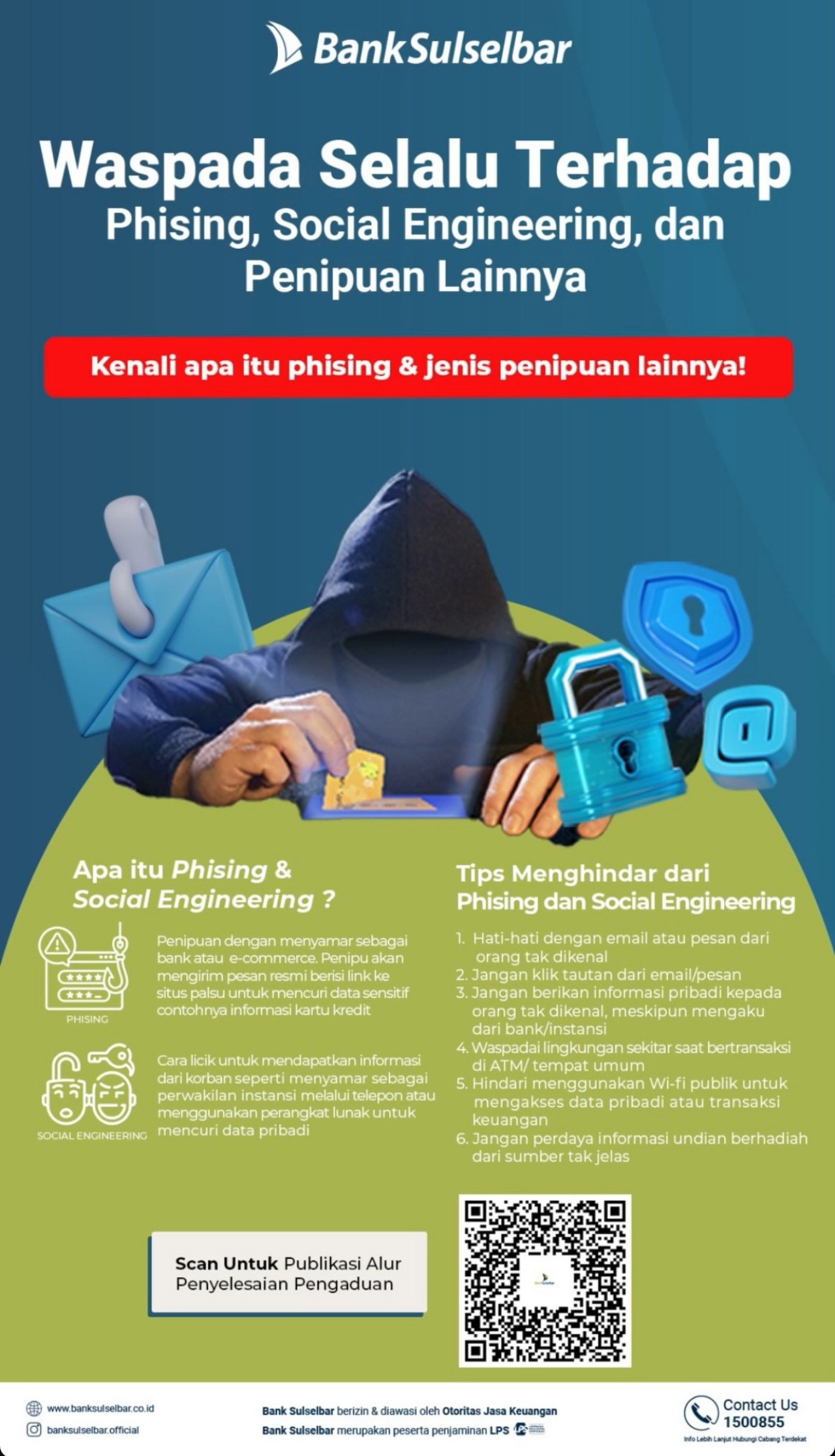 Bank Sulselbar Ingatkan Bahaya Phishing dan Social Engineering, Nasabah Diminta Lebih Waspada