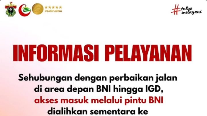 Pengumuman: Akses Masuk RS Unhas Dialihkan Sementara, Perbaikan Jalan Dimulai 4 Maret 2026 RS unhas
