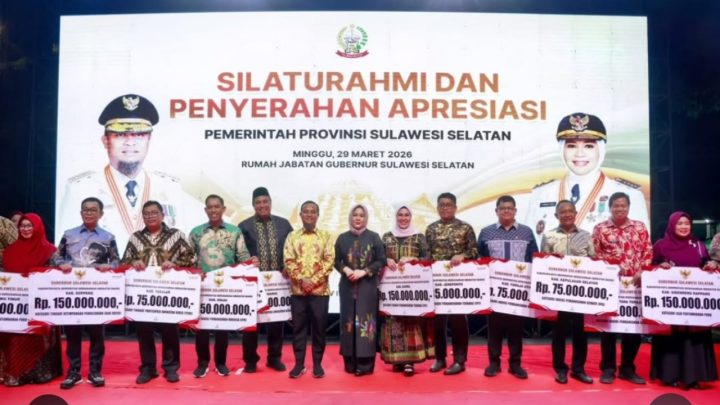 Bupati Andi Ina Terima Penghargaan Indikator Makro TPT dari Pemprov Sulsel Barru penghargaan TPT