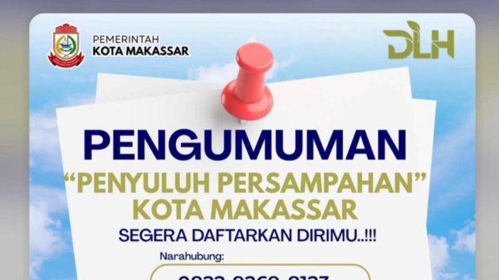 DLH Makassar Rekrut Penyuluh Persampahan, Pendaftaran Ditutup 5 Maret 2026 dlh makassar