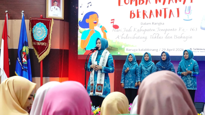 A'bulosibatang Dalam Irama, TP PKK Berbagi Kebahagiaan Meriahkan HUT Jeneponto Ke-163 A’bulosibatang Dalam Irama