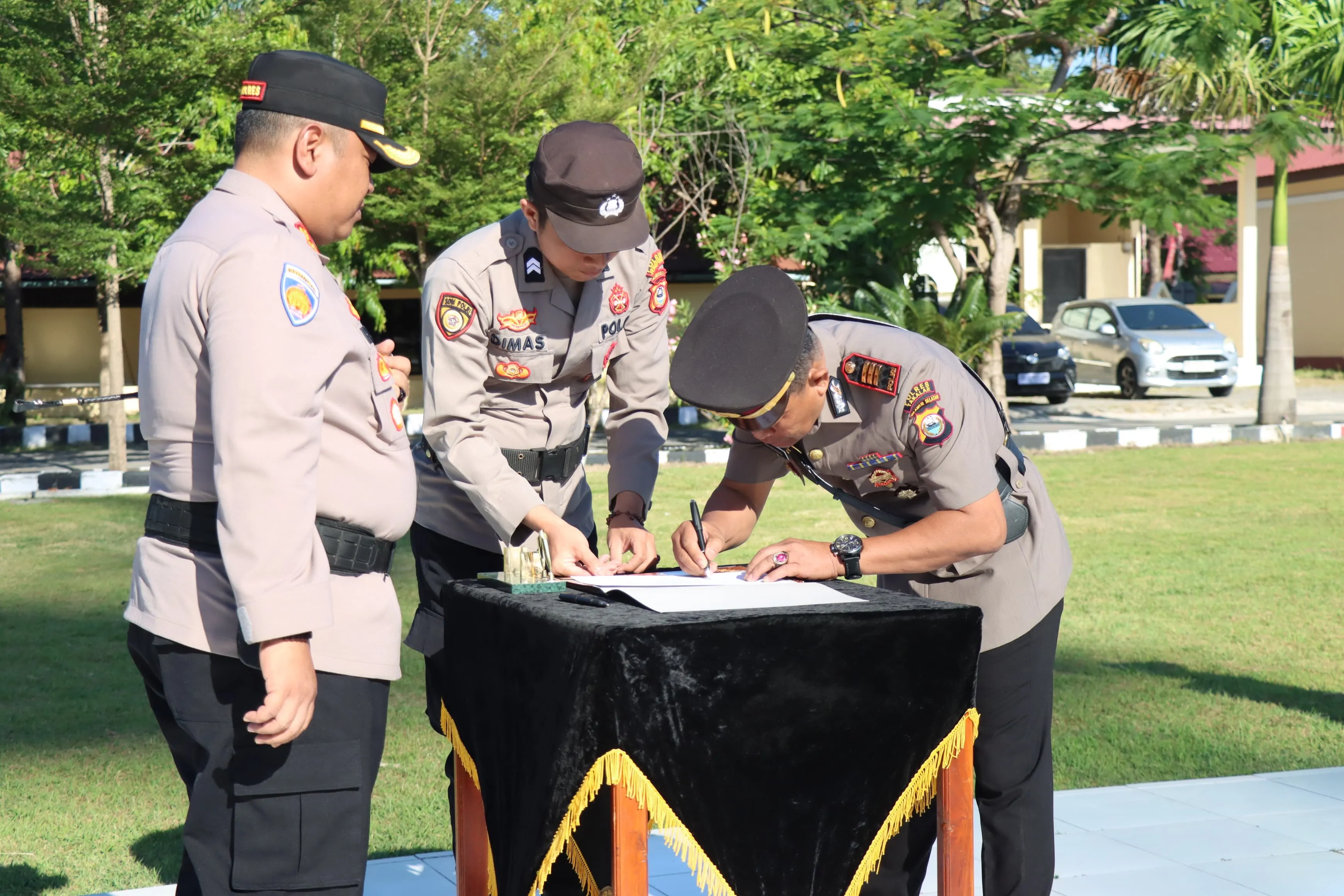 Sejumlah PJU Polres Jeneponto Sertijab, Kapolres Tegaskan Jaga Integritas