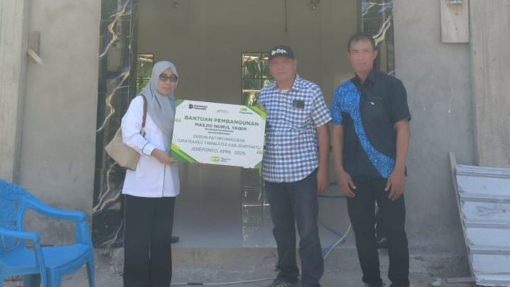 Pegadaian Peduli Salurkan Bantuan untuk Pembangunan Masjid di Jeneponto Pegadaian Peduli