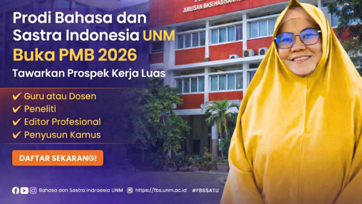 Prodi Bahasa dan Sastra Indonesia UNM Buka PMB 2026, Tawarkan Prospek Kerja Luas Universitas Negeri Makassar
