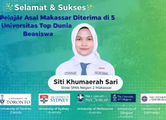 Membanggakan, Pelajar Asal Makassar Diterima di 5 Universitas Top Dunia dengan Beasiswa Penuh
