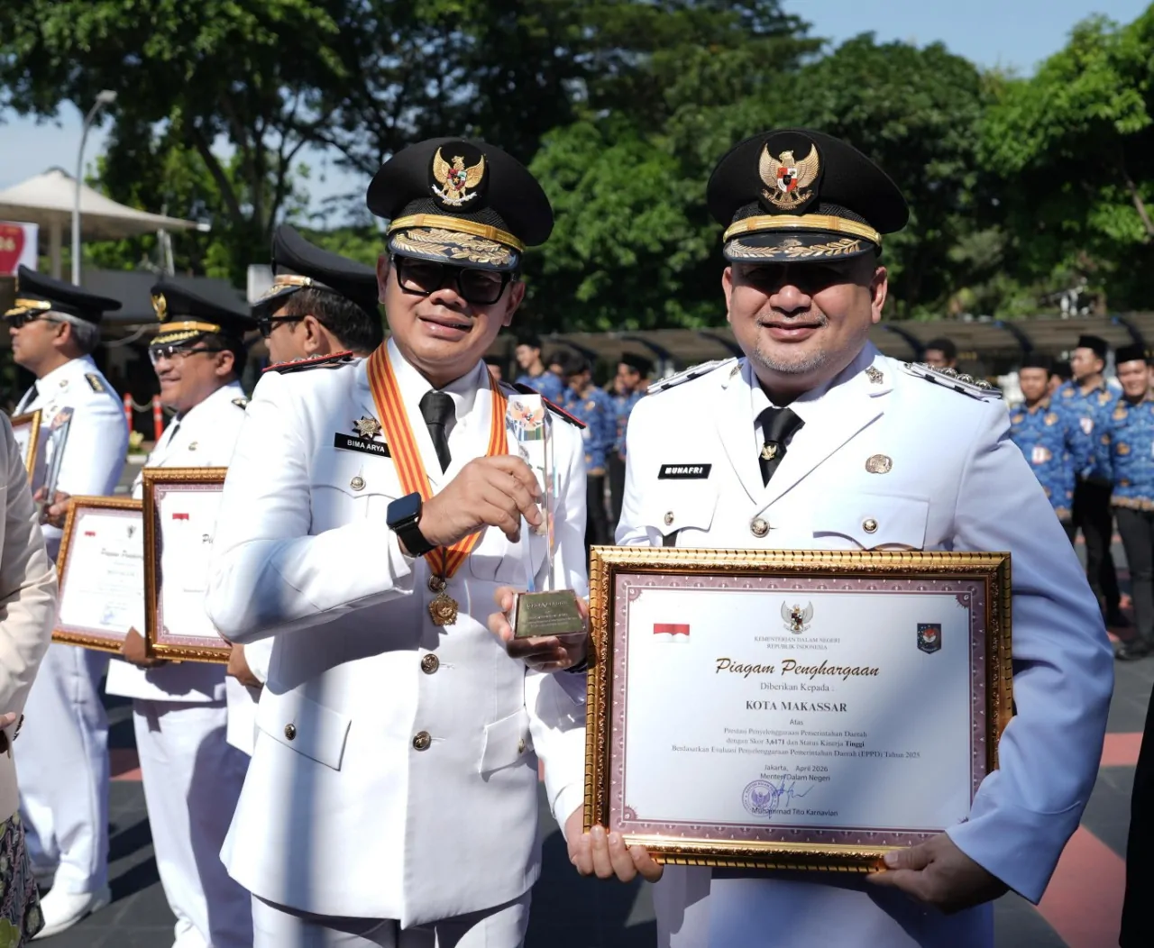 Satu-satunya dari Luar Jawa, Makassar Raih Predikat Kinerja Tertinggi di Hari Otda 2026