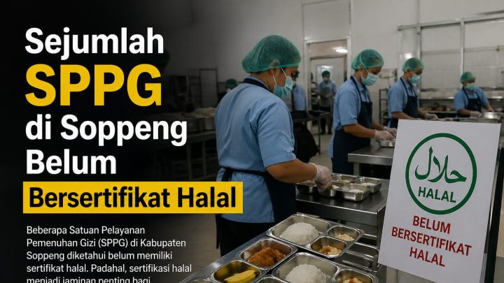 Sejumlah SPPG di Soppeng Belum Bersertifikat Halal, Terkendala Bahan Baku dari Pemasok mbg