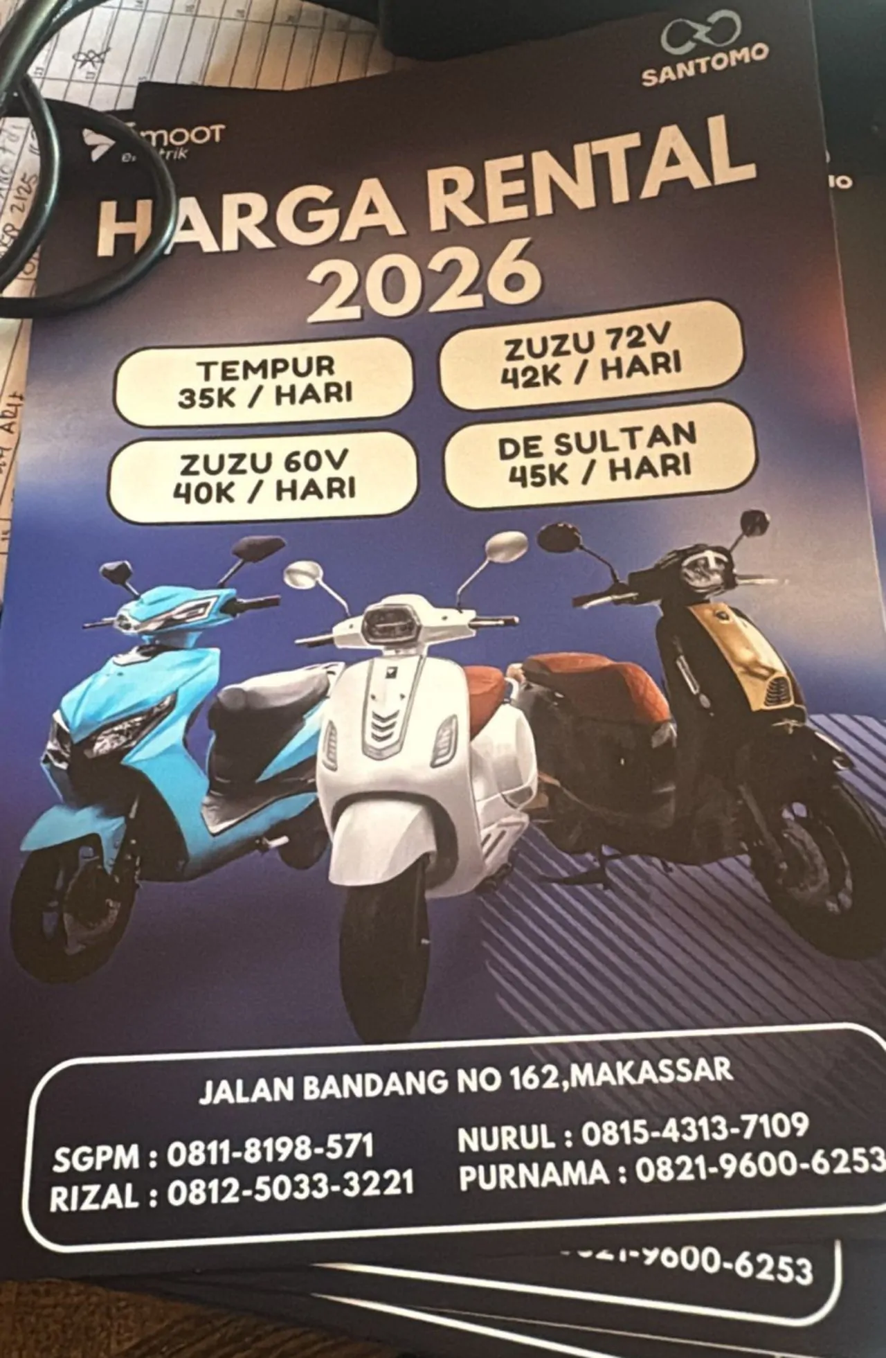 Santomo Hadirkan Layanan GoMolis, Solusi Motor Listrik untuk Ojol di Makassar dan Surabaya