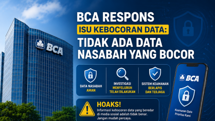 BCA Pastikan Tidak Ada Kebocoran Data Nasabah, Imbau Waspada Modus Penipuan BCA