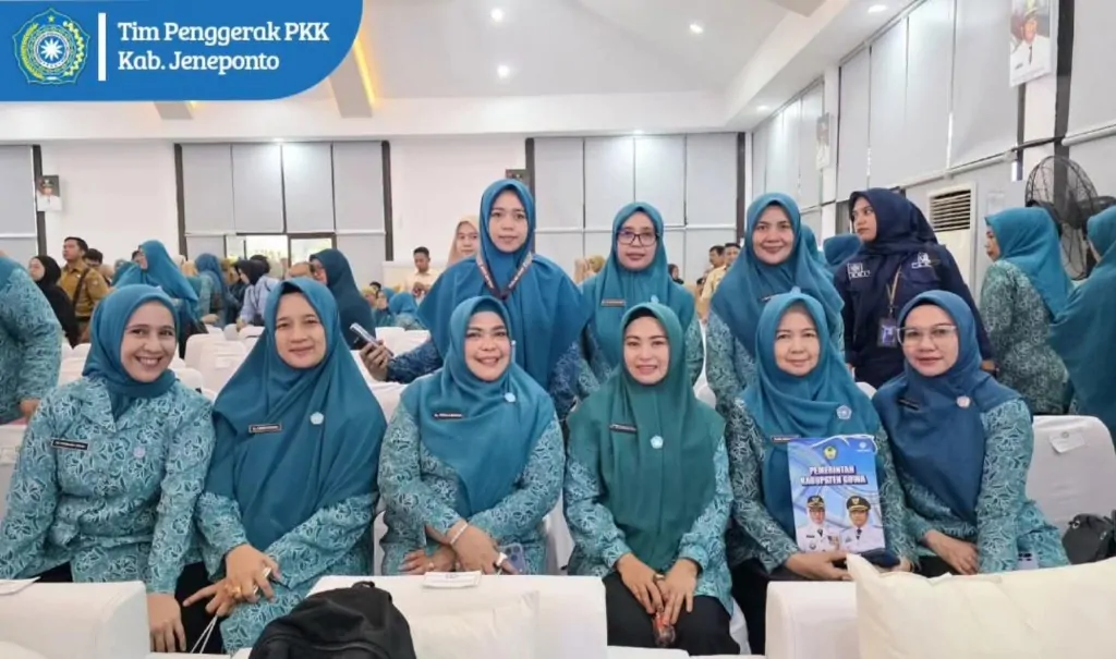 Menyambung Silaturahmi, Tingkatkan Kinerja, TP PKK Jeneponto Hadiri Monev Imunisasi Zero Dose