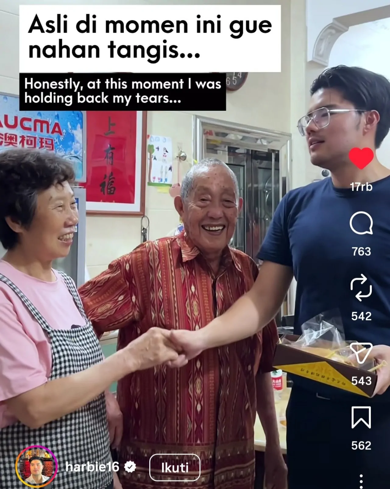 Kisah Haru Opa Liu, Warga Kelahiran Makassar yang Bangun “Indonesia Kecil” di Tiongkok
