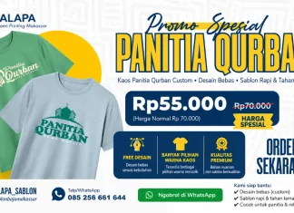 kaos panitia qurban Makassar
