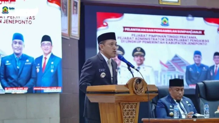 Wujudkan Birokrasi Pelayanan Lebih Baik, Bupati Jeneponto Lantik 198 Pejabat, Tekankan Profesionalisme dan Integritas Wujudkan Birokrasi