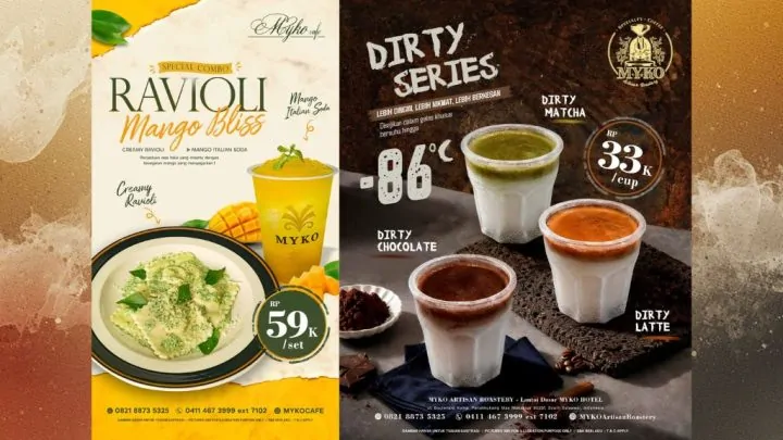 Manjakan Lidah di Myko Cafe: Dari Sensasi 'Dirty Series' hingga Mewahnya Ravioli Mango Bliss