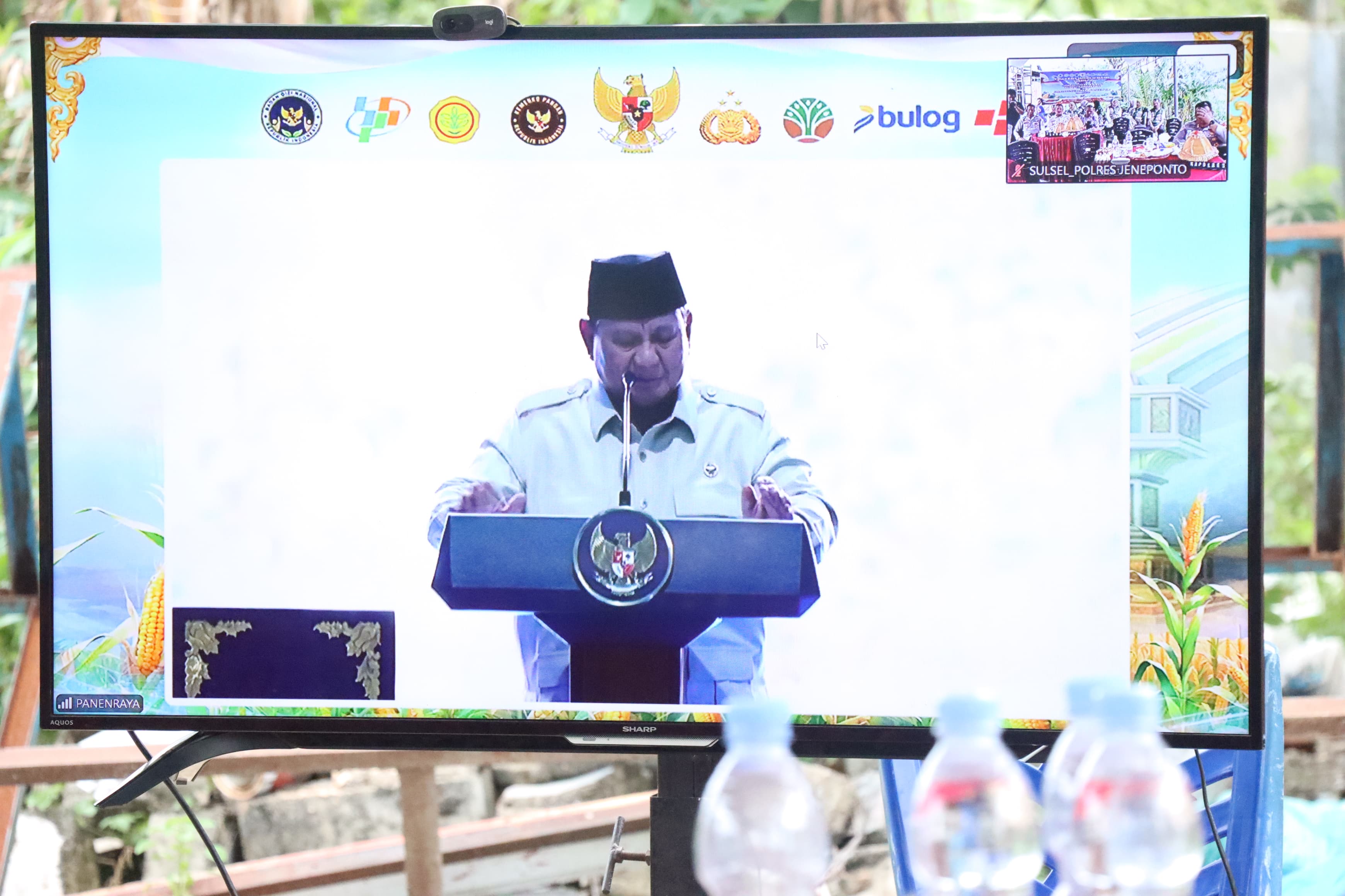 Wujudkan Kemandirian Pangan, Bupati Jeneponto Hadiri Panen Raya Jagung Nasional dan Peresmian Fasilitas Pangan