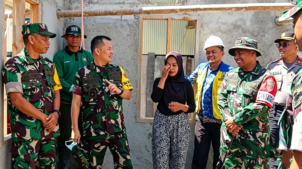 Air Mata Haru Dahlia Didepan Wasev TNI AD, Rumah Baru Penuh Makna, Suami Merantau di Kalimantan