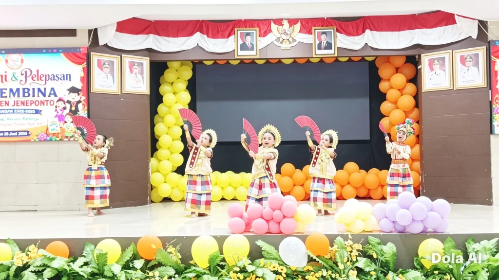 TKN Pembina Kabupaten Jeneponto Gelar Pentas Seni dan Pelepasan, Siapkan Langkah ke Jenjang Sekolah Dasar