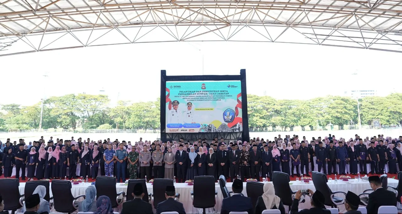 Wali Kota Munafri Lantik 369 Kepala Sekolah di Makassar, Tegaskan SPMB 2026 Harus Bersih