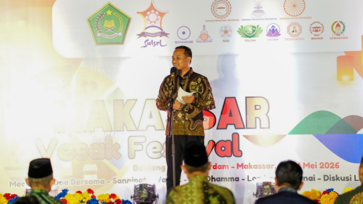 Hadiri Sannipata Waisak 2026, Gubernur Andi Sudirman Apresiasi Kontribusi Permabudhi dalam Pembangunan Daerah Pemprov Sulsel