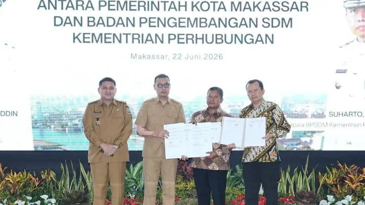 Pemkot Makassar dan BPSDMP Kemenhub Teken NPHD, Perkuat Pengembangan Kawasan Untia dan PIP Makassar Pemkot Makassar