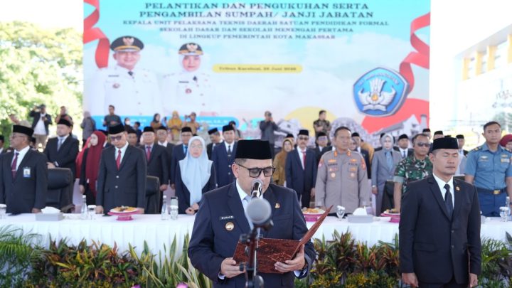 Wali Kota Munafri Lantik 369 Kepala Sekolah di Makassar, Tegaskan SPMB 2026 Harus Bersih Munafri Arifuddin