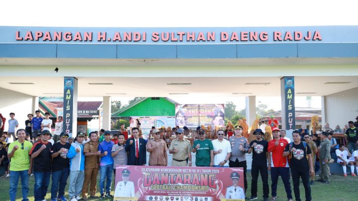 Bupati Andi Utta Buka Gantarang Football Championship Sambut HUT ke-81 RI Pemkab bulukumba
