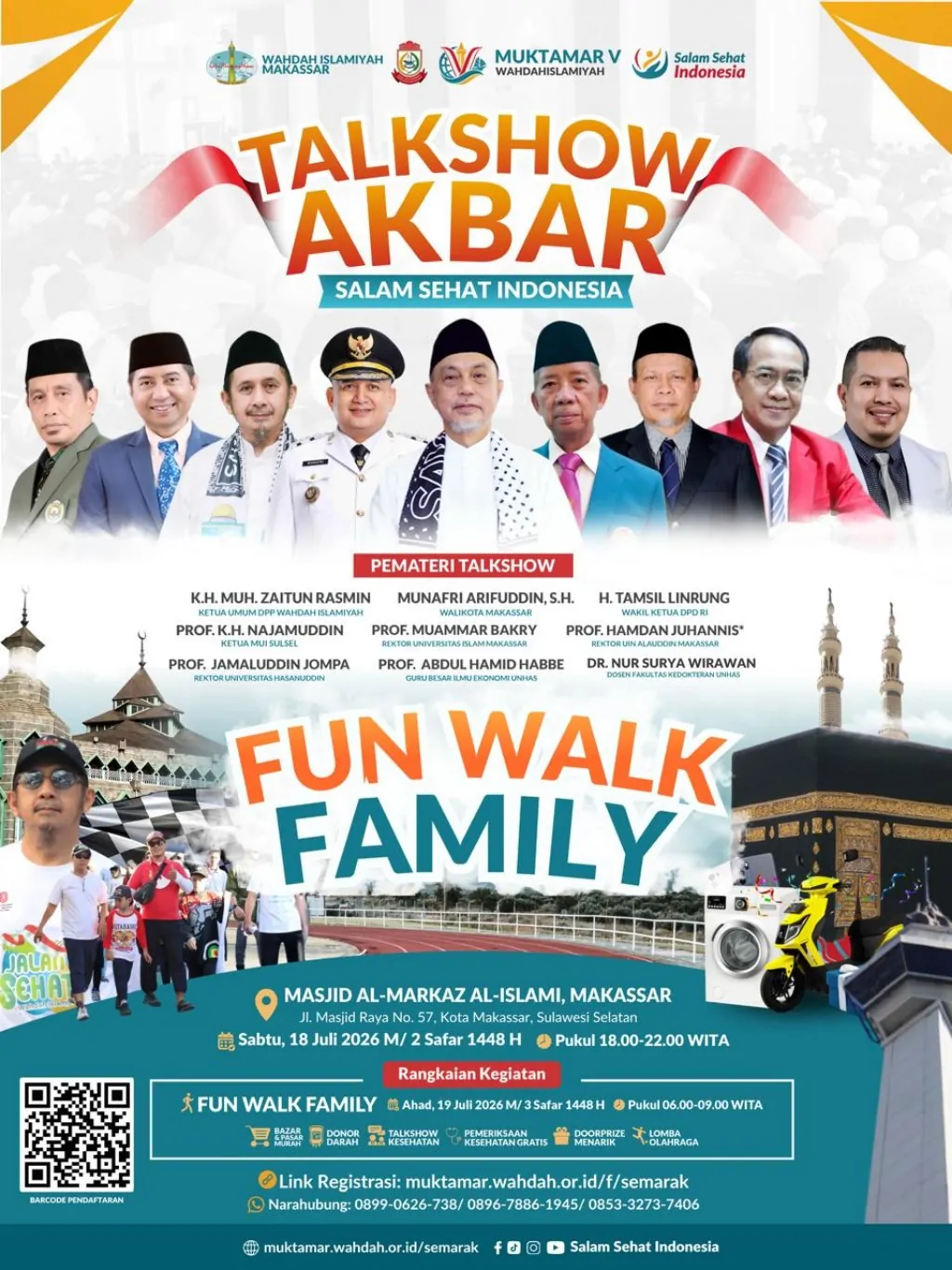 Salam Sehat Indonesia di Makassar Besok, Wahdah Islamiyah Gelar Talkshow hingga Layanan Kesehatan Gratis! Yuk Ramaikan