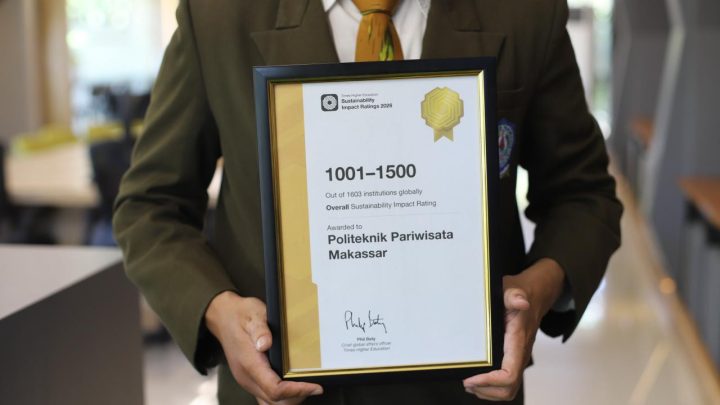 Poltekpar Makassar Tembus Peringkat Dunia THE Sustainability Impact Ratings 2026 Poltekpar Makassar