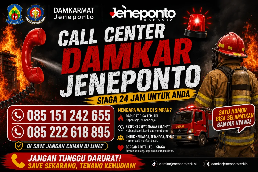 Pemkab Jeneponto Imbau Warga Cegah dan Waspada Bahaya Kebakaran Di Musim Kemarau