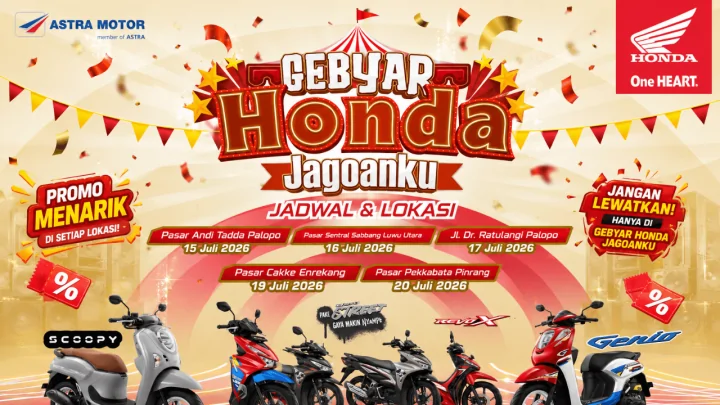 Astra Motor Sulsel Gelar Gebyar Honda Jagoanku di Lima Daerah, Hadirkan Promo Menarik Gebyar Honda Jagoanku