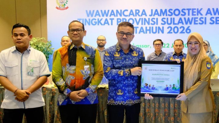 Masuk Tahap Wawancara Jamsostek Award 2026, Bupati Gowa Tegaskan Komitmen Perluas Perlindungan Pekerja Jamsostek Award 2026