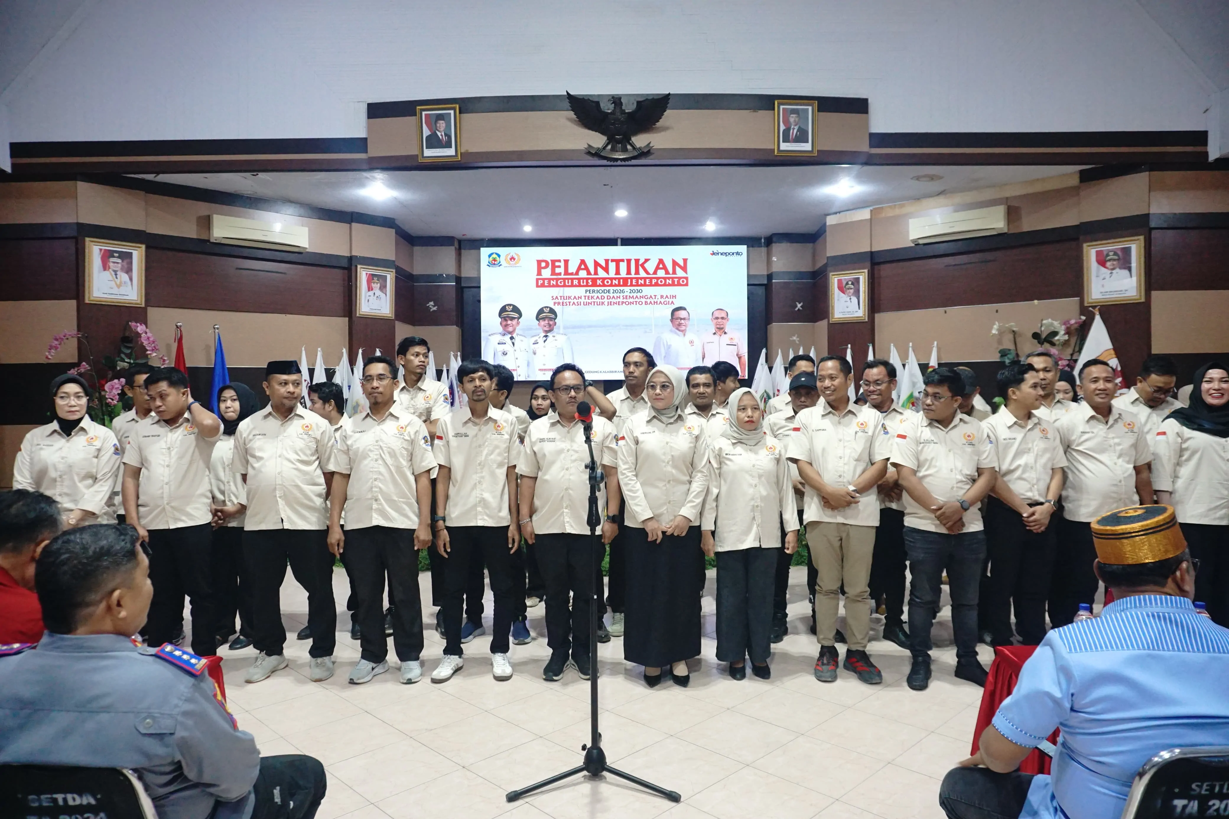 Resmi Dilantik, Darwis Nojeng Pimpin KONI Kabupaten Jeneponto Masa Bakti 2026–2030