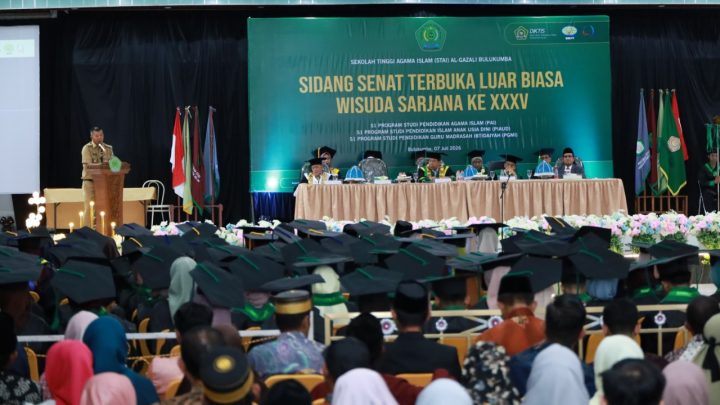 Di Hadapan 218 Wisudawan STAI Al-Gazali, Bupati Andi Utta Tekankan Kreativitas dan Inovasi Andi Utta