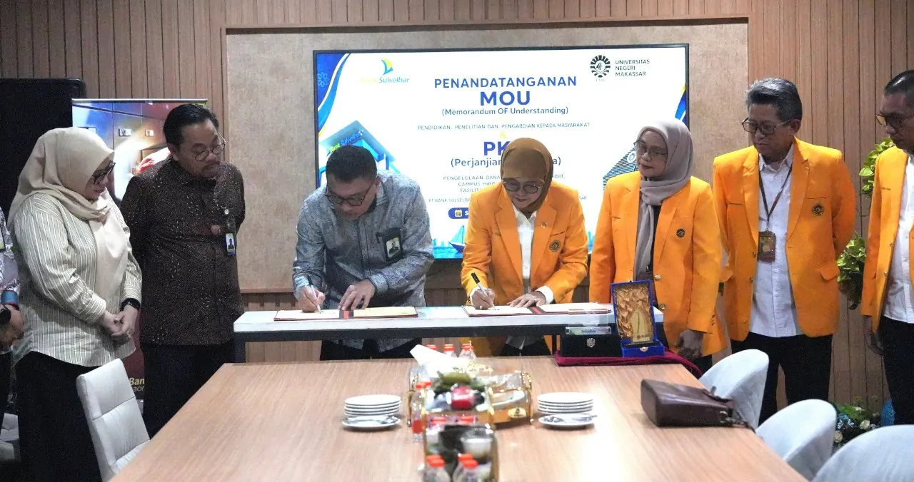 Bank Sulselbar-UNM Teken MoU, Perkuat Kolaborasi Tri Dharma dan Layanan Perbankan