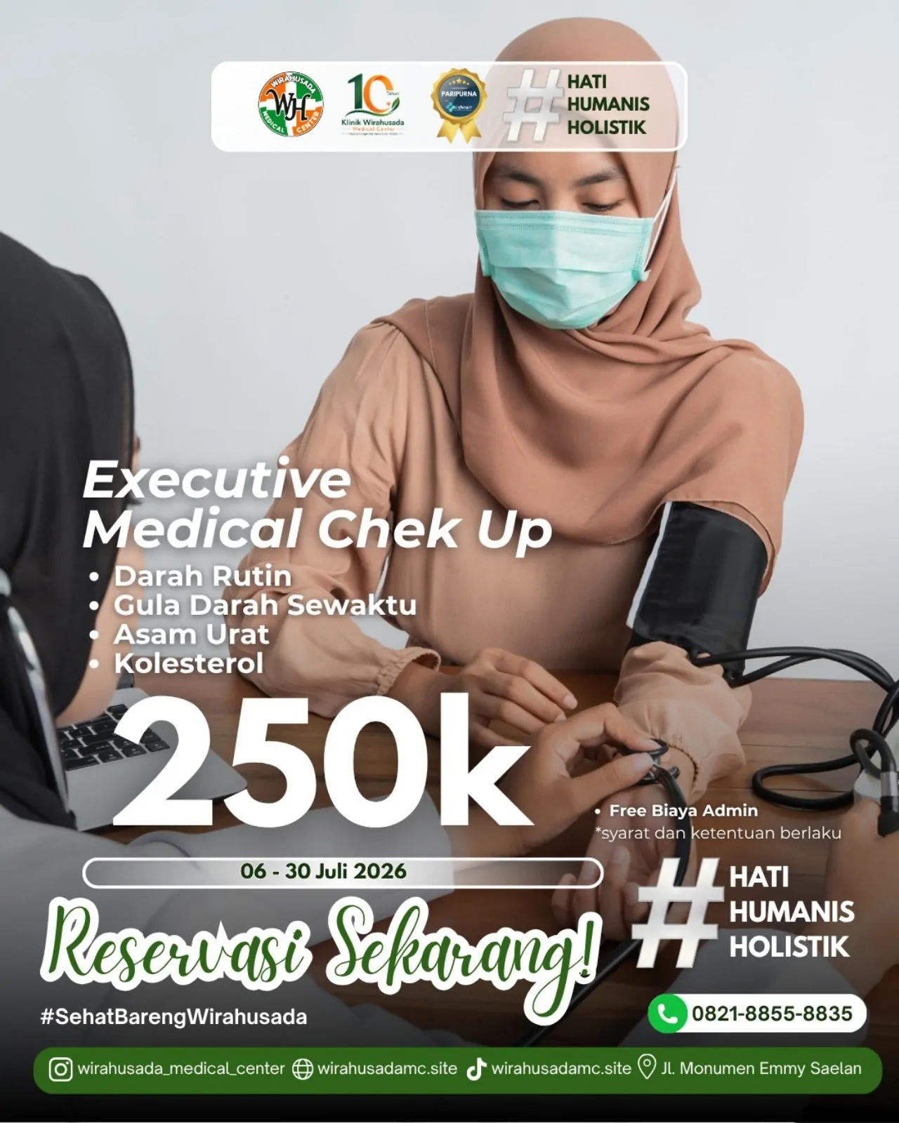 Klinik Utama Wirahusada Hadirkan Promo Juli 2026, Medical Check Up hingga Scaling Gigi