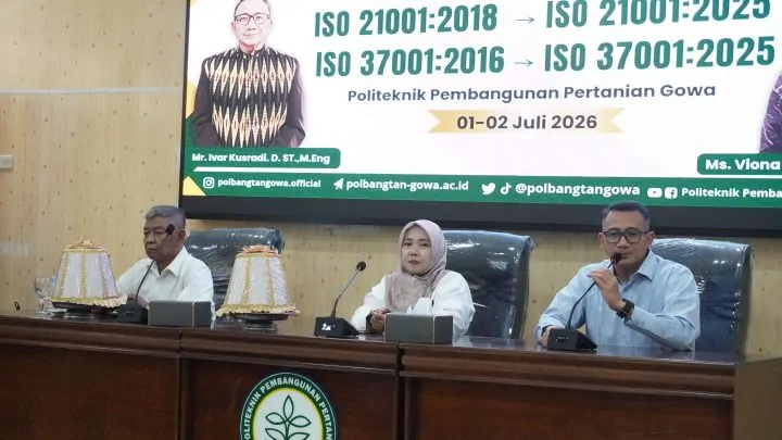 Perkuat Tata Kelola, Polbangtan Kementan Mantapkan Transisi ISO Andi Amran Sulaiman