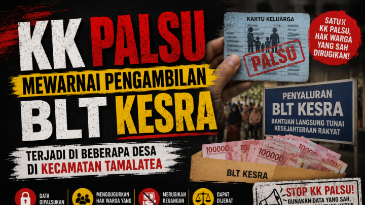Dugaan Pemalsuan KK untuk Ambil BLT Kesra Meluas ke Sejumlah Desa di Tamalatea Jeneponto Dugaan Pemalsuan KK