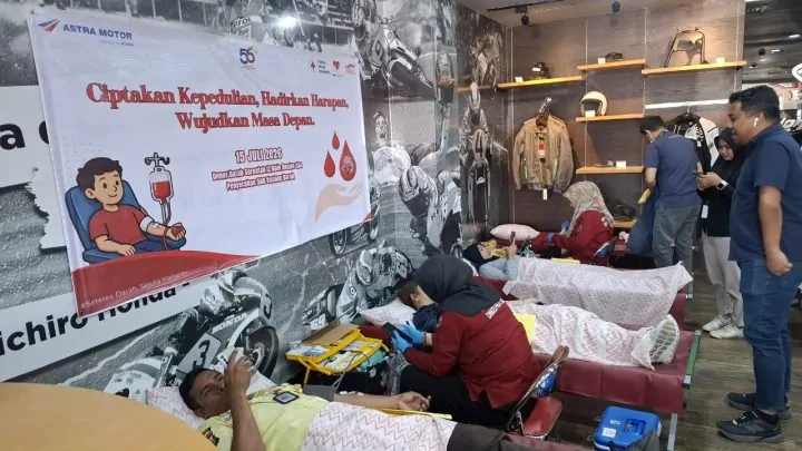 Astra Motor Sulsel Peringati HUT ke-56 dengan Donor Darah, Kumpulkan 82 Kantong Darah Astra Motor Sulsel