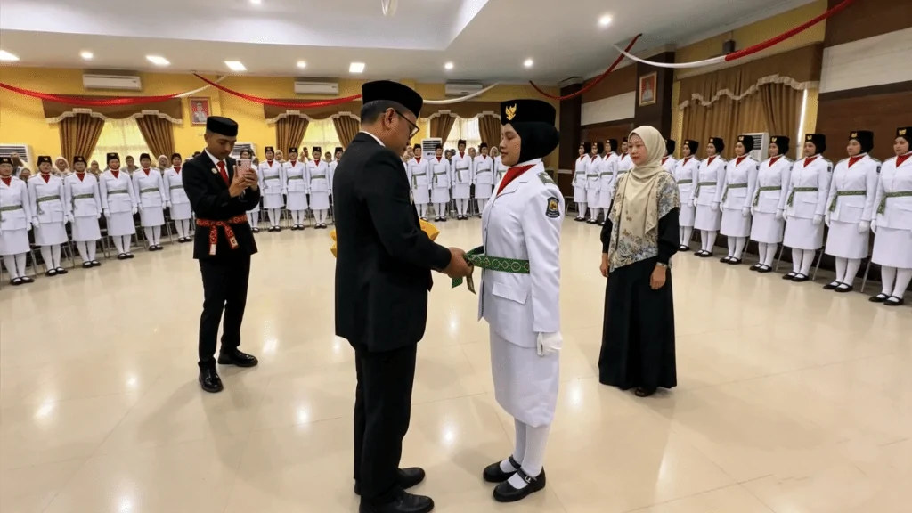 Bupati Jeneponto Kukuhkan 70 Anggota Paskibraka 2026, Titip Pesan Kebangsaan