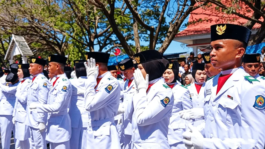 Suasana Haru Selimuti Pelatih dan Paskibraka Jeneponto Usai Sukses Kibarkan Merah Putih Di Hut Ke-81 Ri