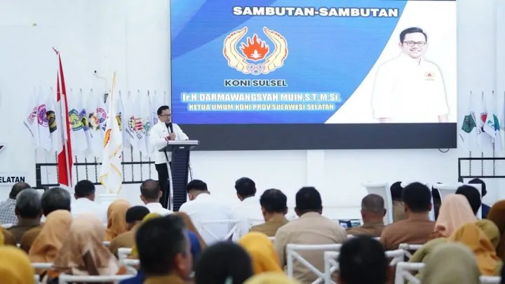 Lantik KONI Sidrap, Darmawangsyah Muin Dorong Pembinaan Atlet hingga Level Nasional KONI Sulsel