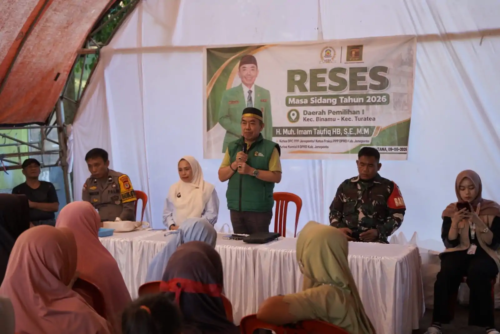 Gelar Reses, Ketua Komisi II DPRD Jeneponto Imam Taufiq, Serap Aspirasi Warga Kecamatan Turatea