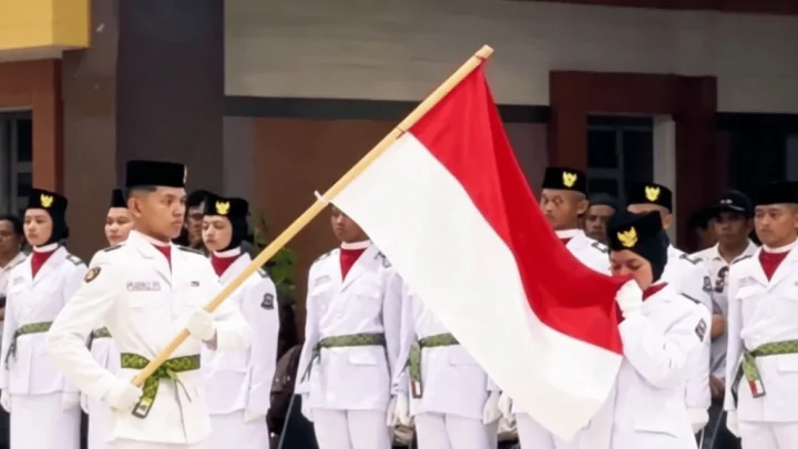 Bupati Jeneponto Kukuhkan 70 Anggota Paskibraka 2026, Titip Pesan Kebangsaan Bupati Jeneponto