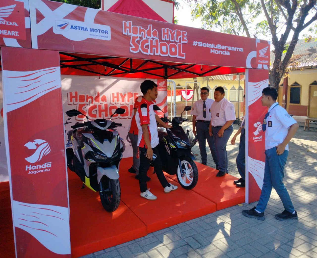 Honda Hype School Asmo Sulsel Gaungkan Pesan Safety Riding #Cari_Aman di Kalangan Pelajar