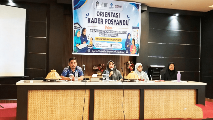 Dinkes Jeneponto Gelar Orientasi Kader Kegiatan Posyandu dalam Implementasi Pencatatan dan Pelaporan Dinkes Jeneponto