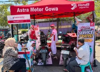 Servis gratis Honda Gowa