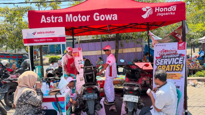 Hajatan FIF Gowa Diserbu Warga, Honda Hadirkan Servis Gratis hingga Pameran Motor Listrik Servis gratis Honda Gowa