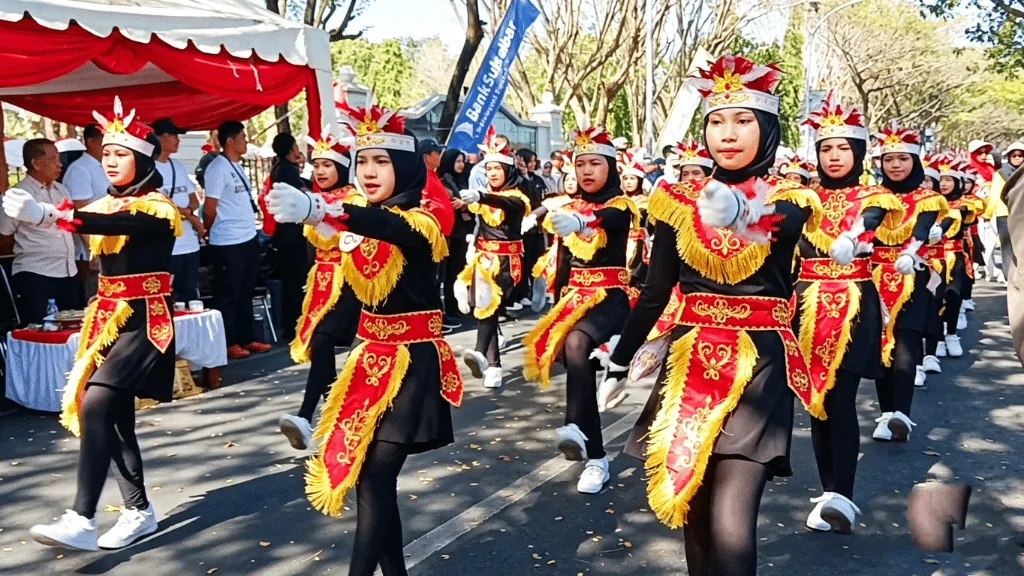 Meriahkan HUT ke-81 RI, Pemkab Jeneponto Gelar Gerak Jalan Indah, Peserta Sangat Antusias